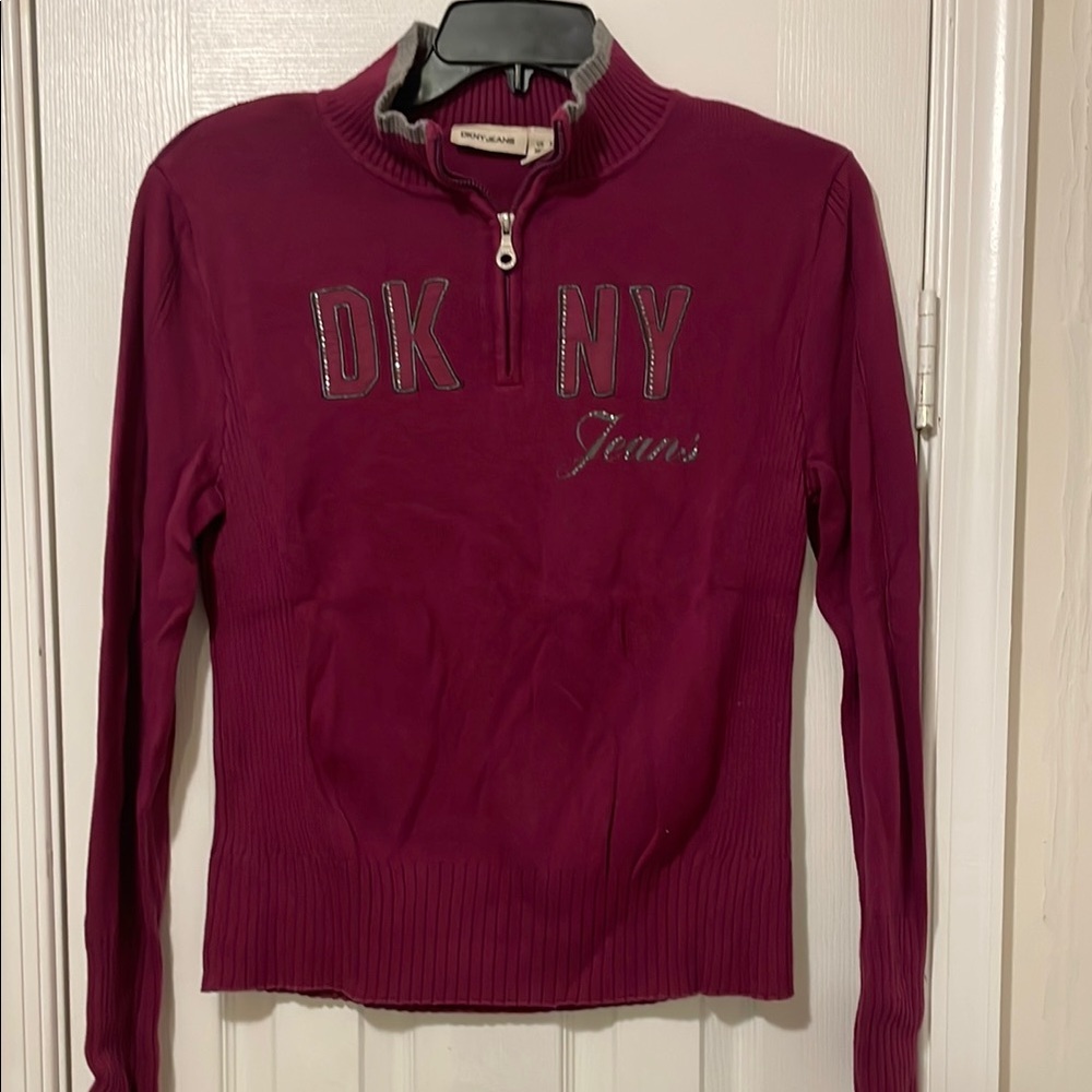 DKNY Women's Pink Pullover Top